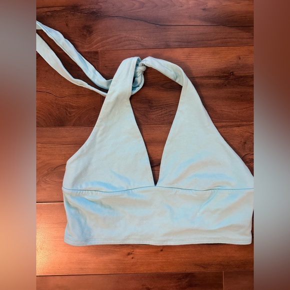 Garage Blue Halter Crop Top – Size Large - Picture 4 of 8